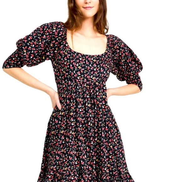 NWT ByTimo Babydoll Dress Evening Roses - Picture 2 of 6